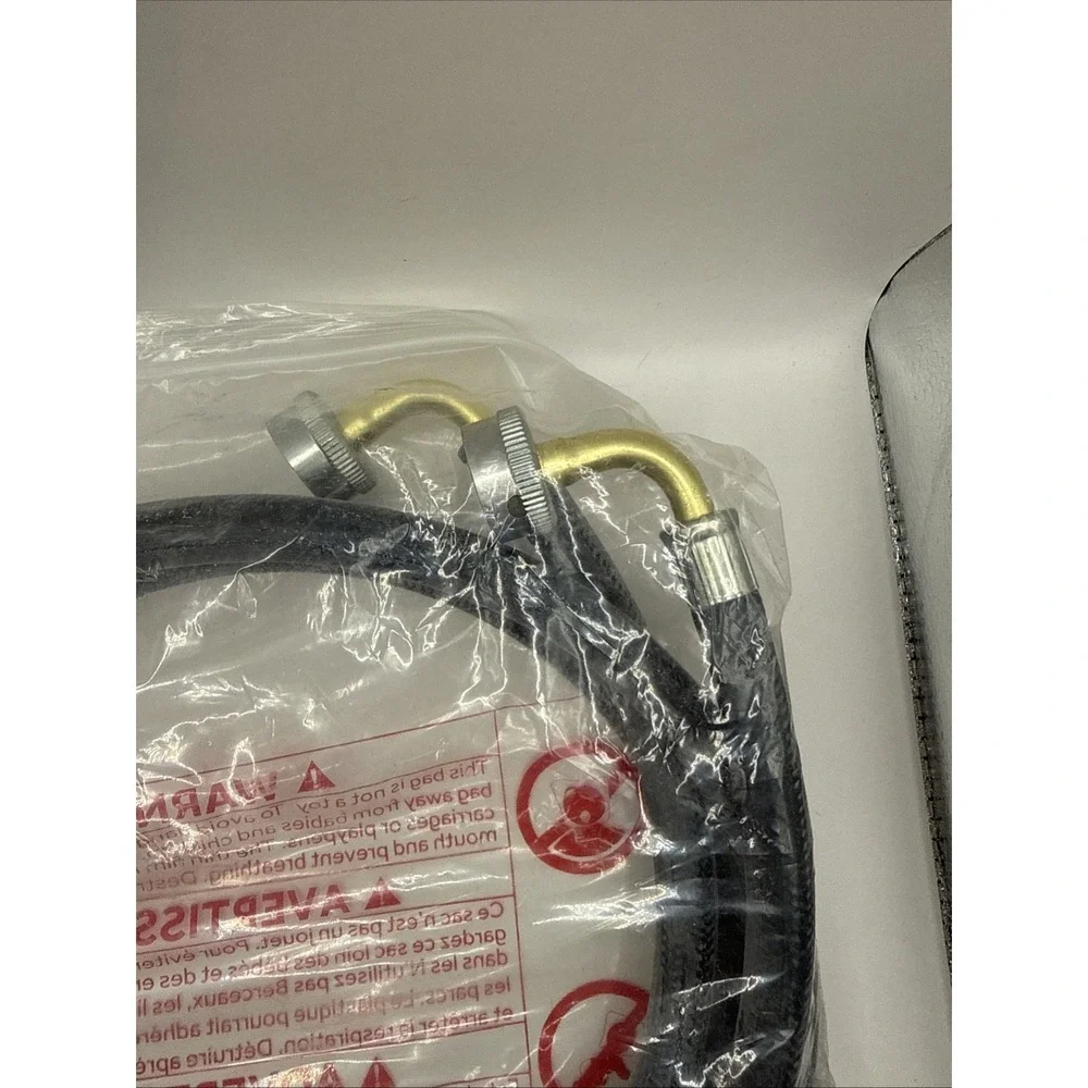 4FT Stainless Steel Washing Machine Hoses 2 Pack Hot Cold Water Supply Line